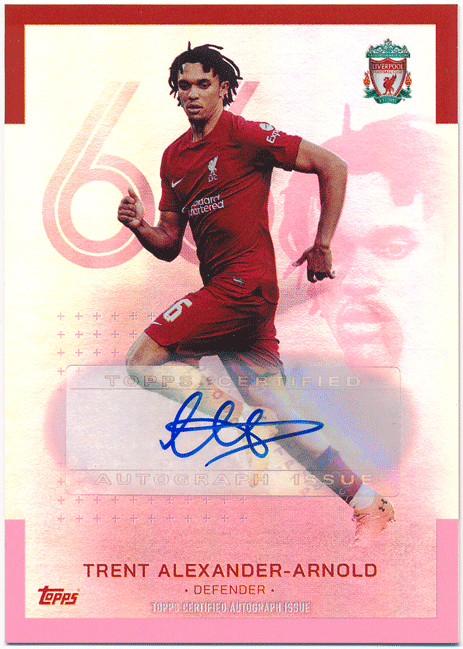 Trent Alexander-Arnold 2022-23 Topps Liverpool FC Team Set Pink