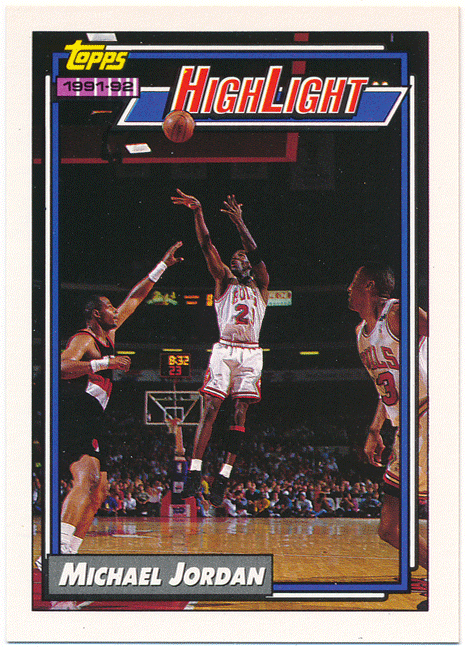 Michael Jordan NBA 1992-93 Topps High Light #3 マイケル・ジョーダン_画像1