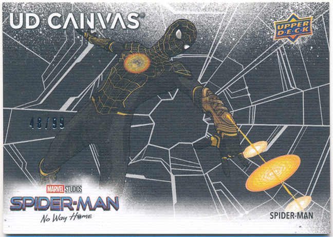 Spider-Man 2023 Upper Deck Marvel Spider-Man No Way Home UD Canvas C-23 Black Parallel 99枚限定 スパイダーマン_画像1