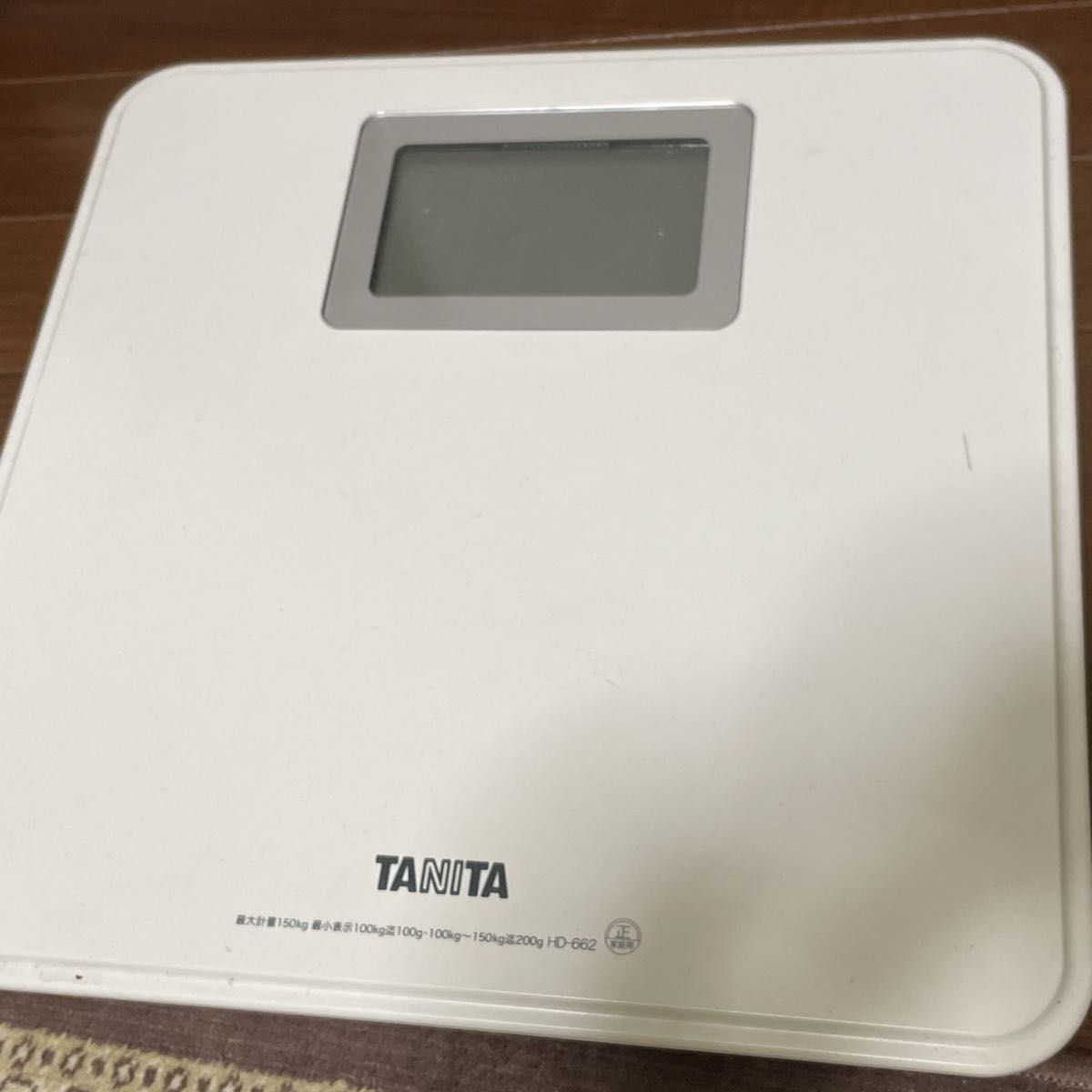 タニタ 体重計 小型 ホワイト HD-662-WH
