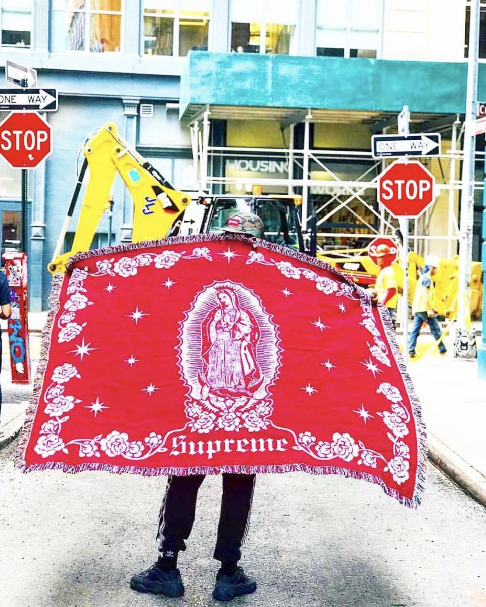 new goods 18aw Supreme Virgin Mary Blanket Red Supreme .. Mali a