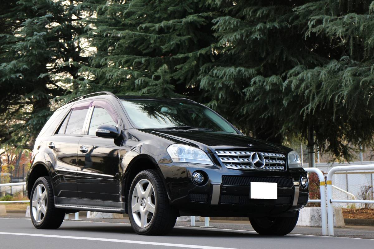 [ super-gorgeous AMG custom ]H19 Mercedes Benz ML350 4 matic ML63AMG specification [ inspection 32/12 long time period ] black leather /AMG aero & muffler /19AW/ no smoking /SR/ Tokyo 