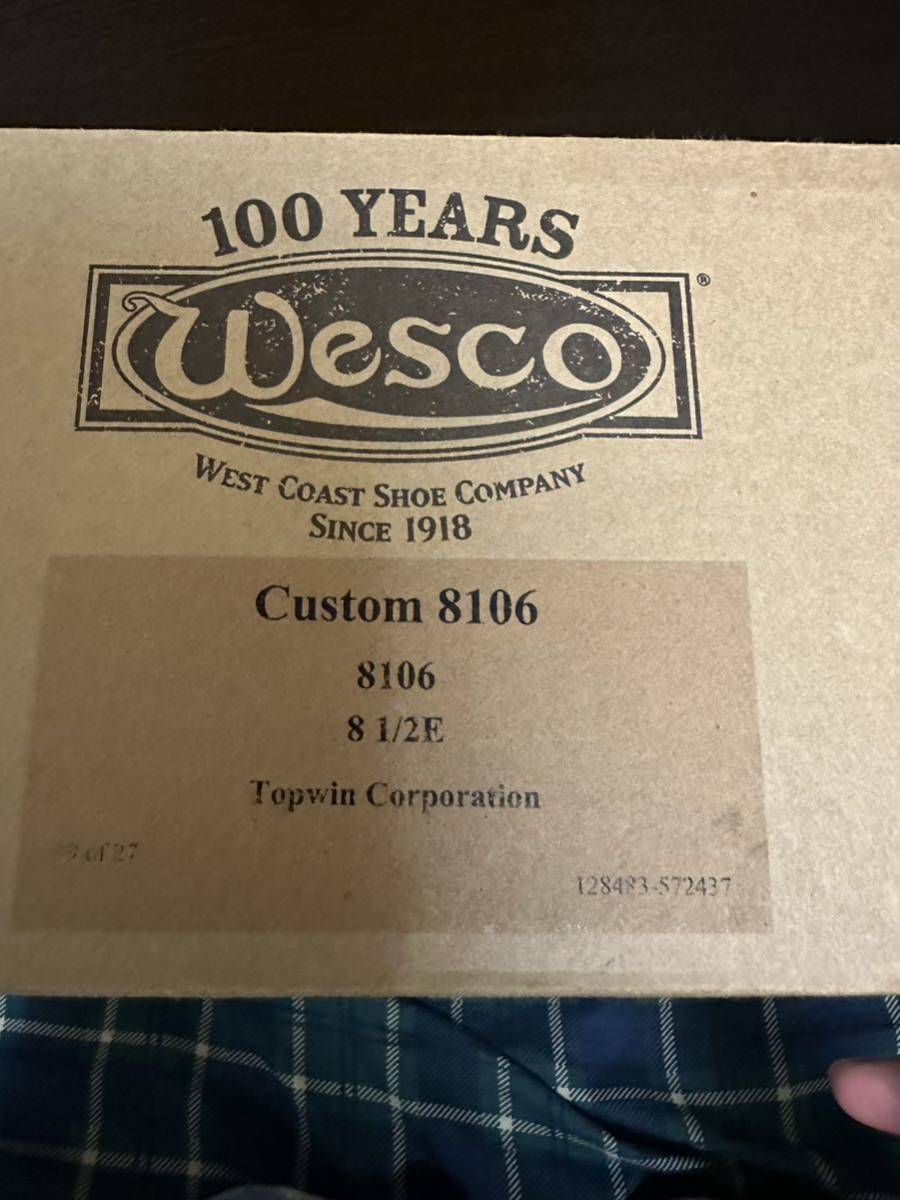 新品 ウエスコ100周年記念 WESCO 8106 USAモデル7丈 新品 ウエスコ100周年記念 WESCO 8106 USAモデル7丈
