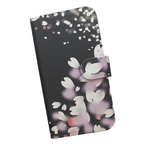 Xperia 10 V SO-52D/SOG11/A302SO　スマホケース 手帳型 プリントケース 桜 花びら さくら 春 おしゃれ_画像1