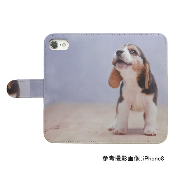 Android One S10　スマホケース 手帳型 プリントケース 犬 ビーグル 子犬　いぬ 動物 かわいい_画像2