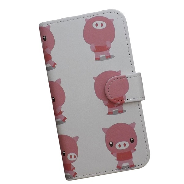 LG　スマホケース 手帳型 プリントケース ぶた 豚 動物 ピッグ アニマル キャラクター_画像1