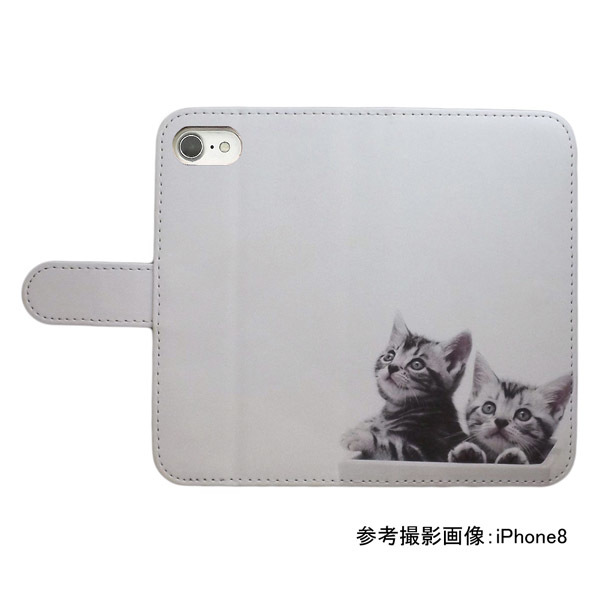 BASIO active SHG09　スマホケース 手帳型 プリントケース 猫 アメリカンショートヘア ねこ かわいい 子猫 動物_画像2