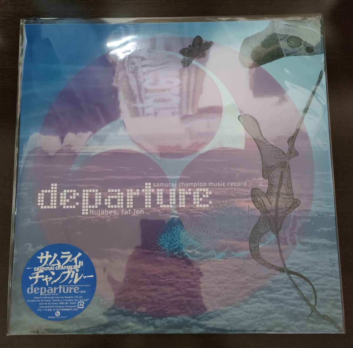 即決 samurai champloo music record departure 2LP Nujabes , fat jon レコード 新品 サムライチャンプルー_画像1