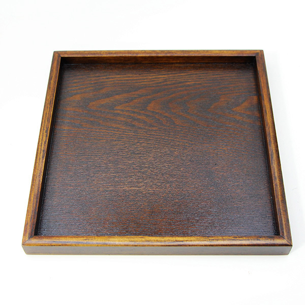  angle tray lacquer coating 24cm wooden lacquer coating regular angle tray square O-Bon . serving tray tray tray 