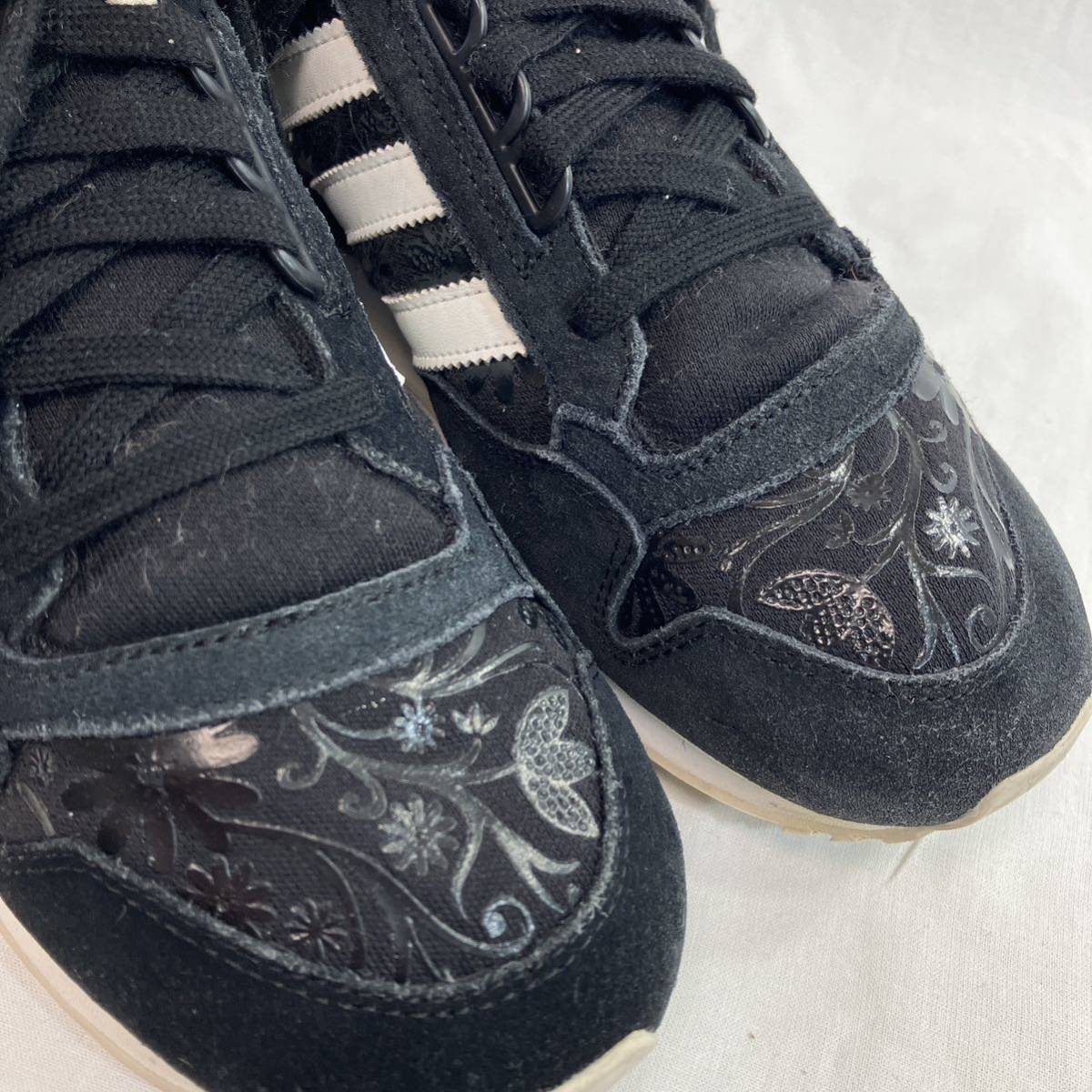 adidas アディダス ladies レディース 花柄 D65397 ZX 500 スニーカー size:24.5cm collar:BLK ブラック adidas アディダス ladies レディース 花柄 D65397 ZX 500 スニーカー size:24.5cm collar:BLK ブラック