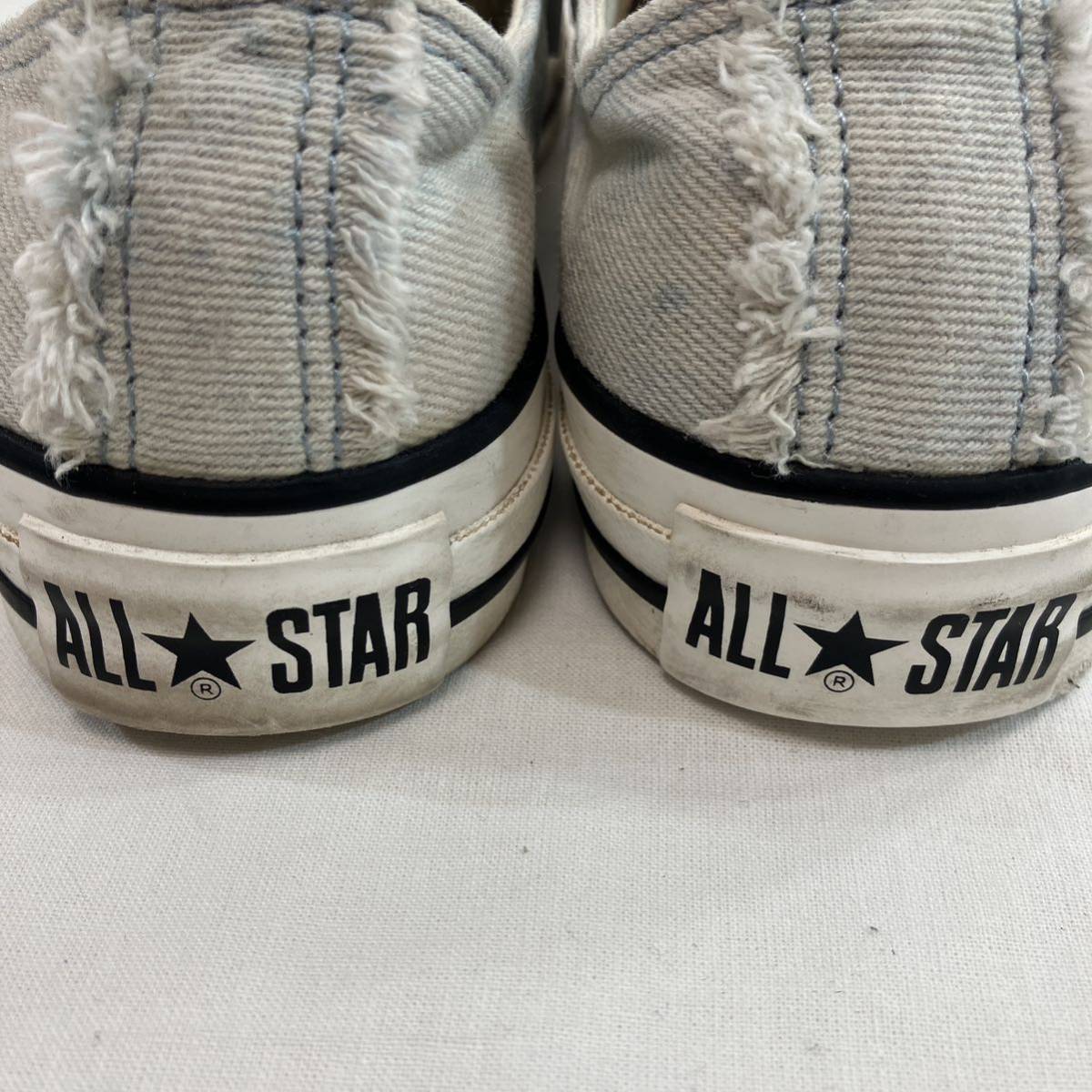 CONVERSE コンバース オールスター ウォーンアウト デニム スリップ オックス / ALL STAR WORNOUT DENIM SLIP OX (BLUE) size:22cm_画像6