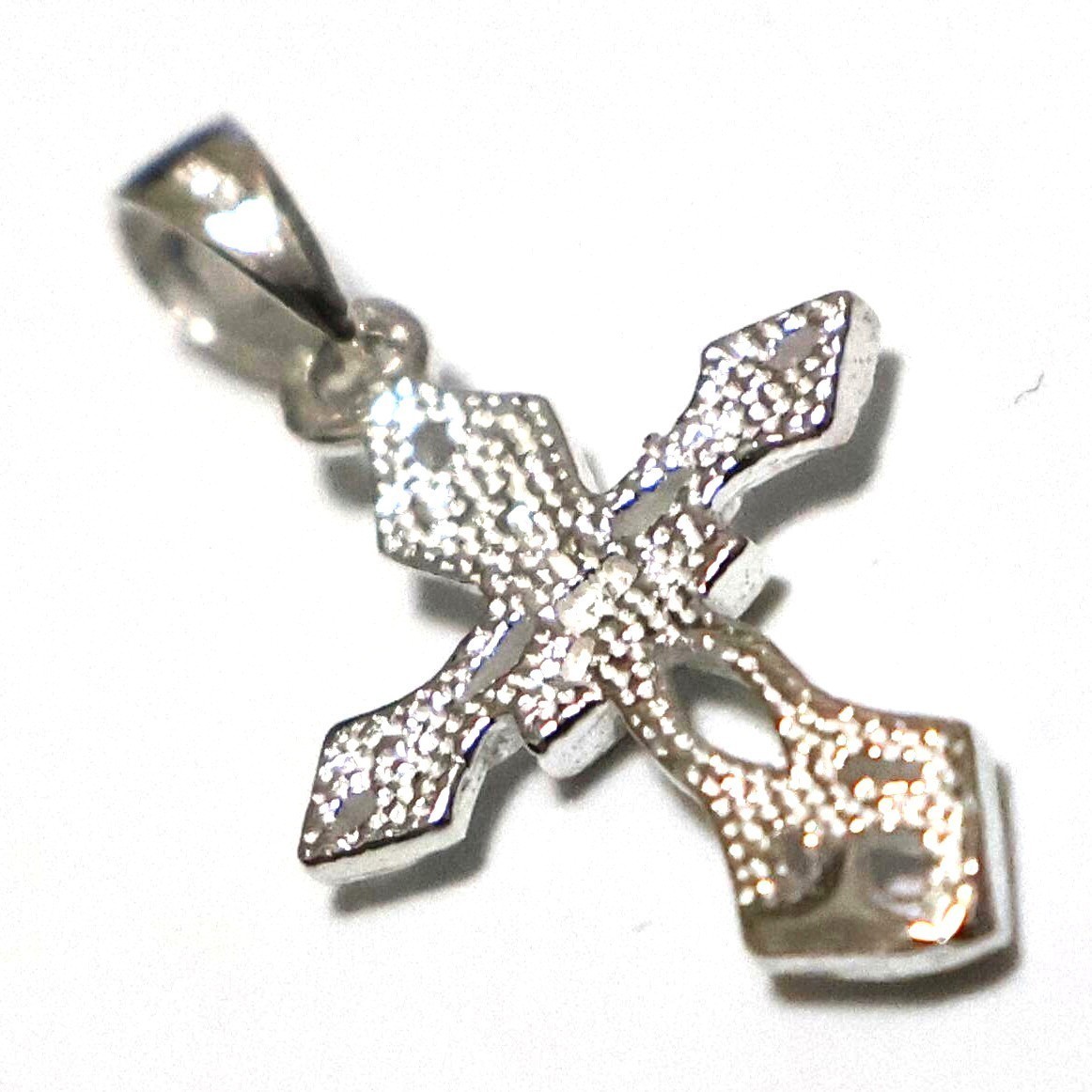 小型シルバー十字架モチーフネックレス 究極の聖なるシンボル シルバー925 ネックレスチェーン付きy0904_画像5