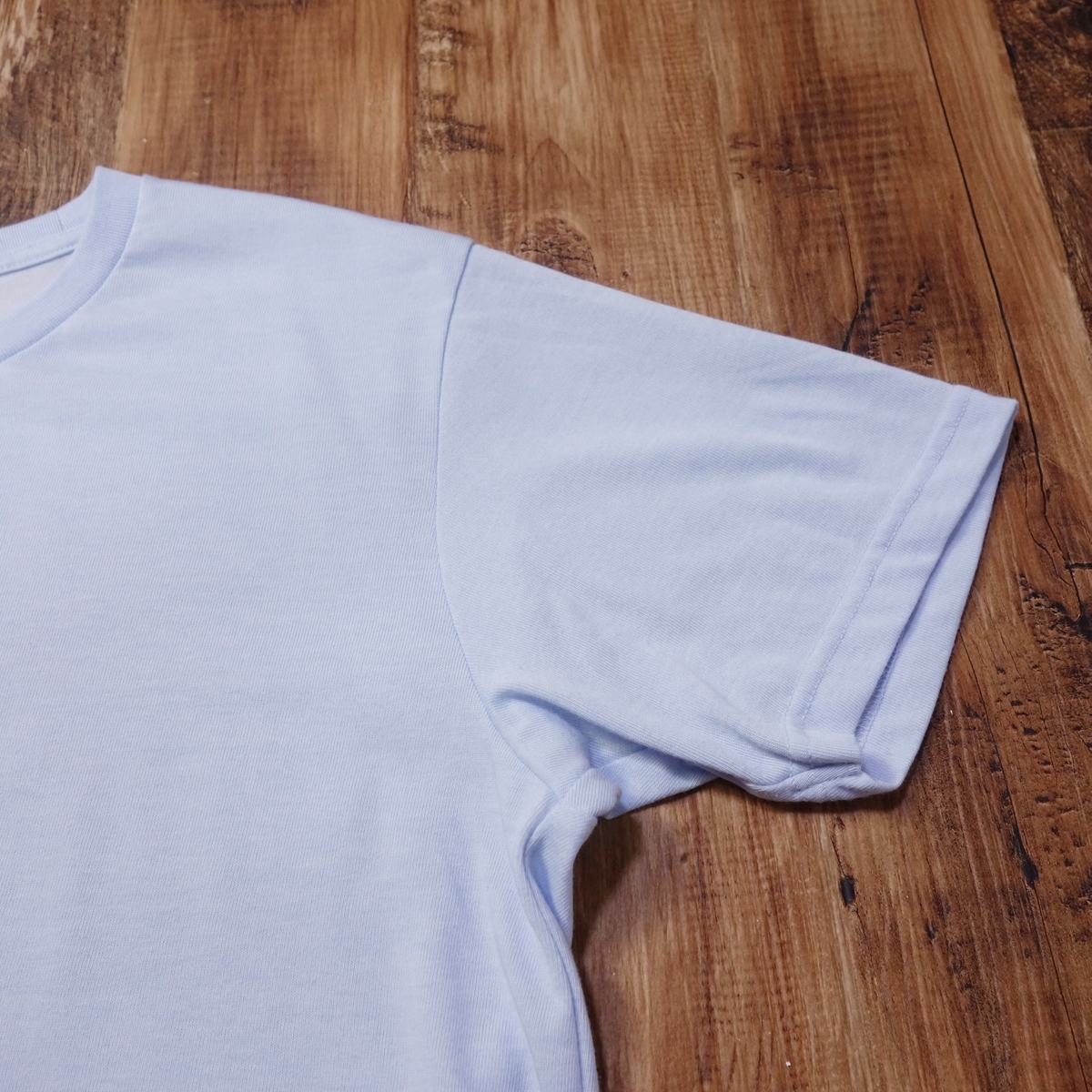 Lサイズ 半袖Tシャツ ユニクロ メンズ UNIQLO 古着 ブルー MB35_画像4