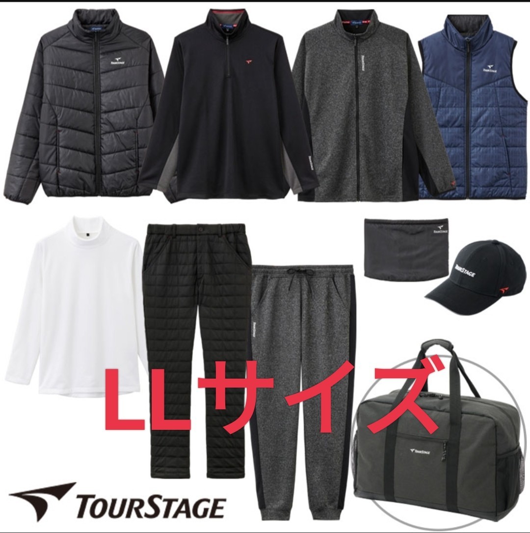 LLサイズ！送料無料！即決！メンズ　TOIURSTAGE ツアーステージ福袋【10点セット】ゴルフウェア バック _画像2