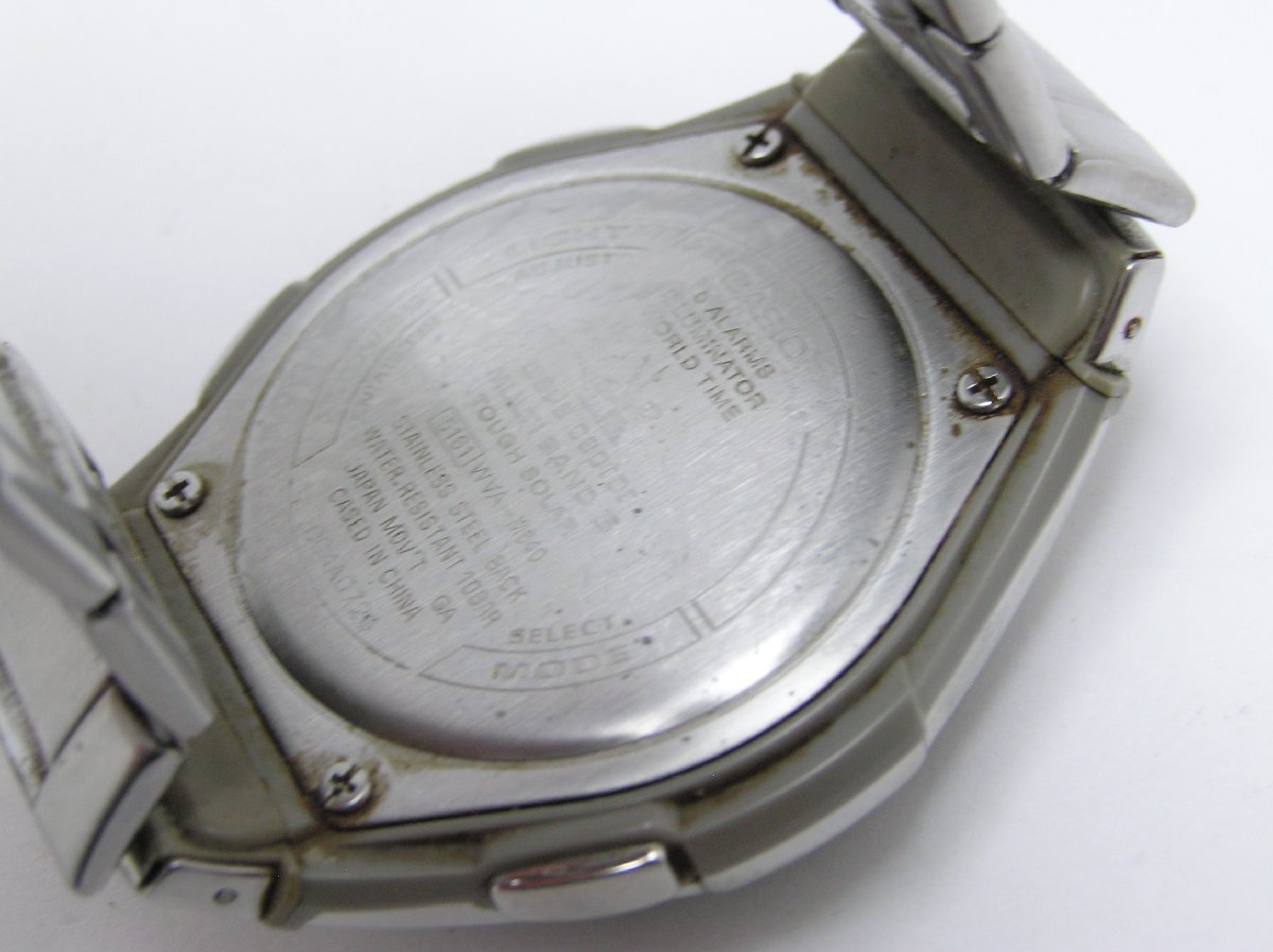 ★ハローカメラ★ 8682 CASIO WAVE CEPTOR WVA-M640 腕時計 ジャンク 要修理 カシオ 1円スタート_画像4