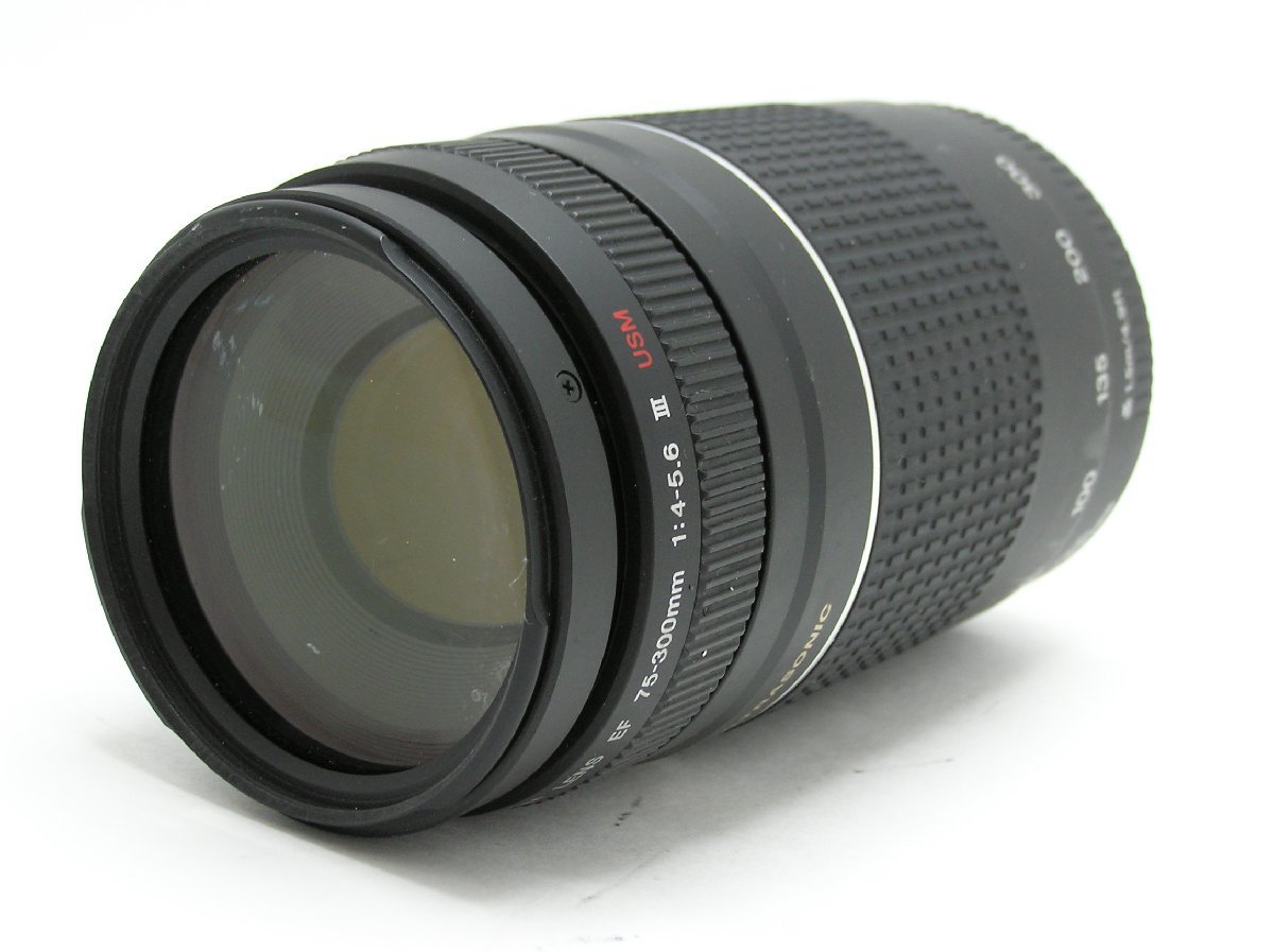 ★ハローカメラ★8918　Canon EF 【75-300mm：4-5.6 III USM】 【:要清掃】動作品ジャンク 現状 キヤノン 1円スタート 即決有り_画像6