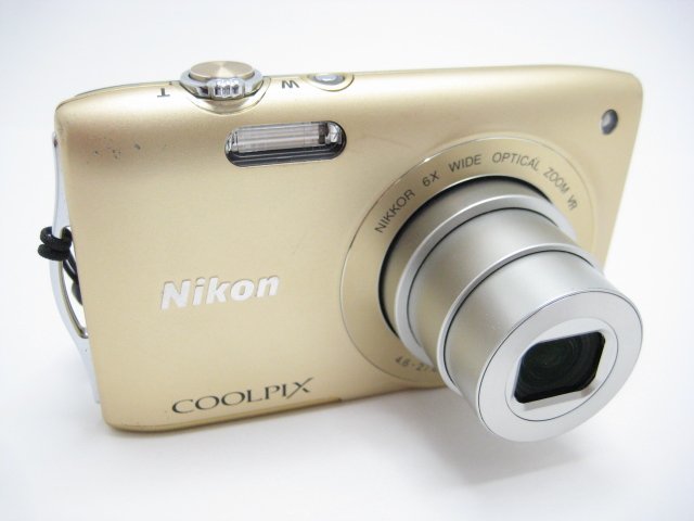 ★ハローカメラ★8376 Nikon COOLPIX S3300 (1600万画素) 【本体とバッテリーのみ】 動作品 現状 1円スタート 即決有り_画像2