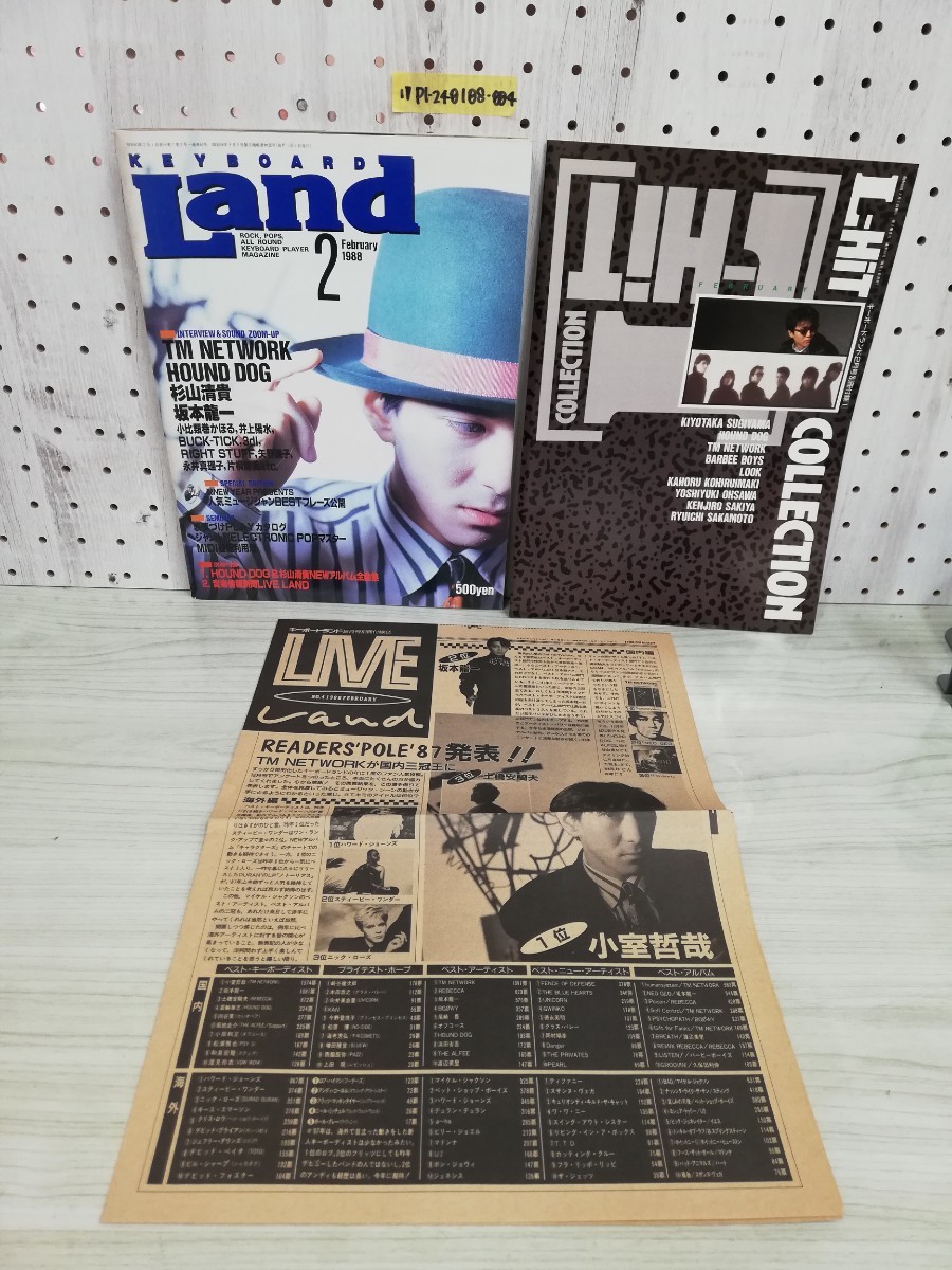 1-▼ キーボードランド 2月号 1988年 昭和63年2月1日 発行 付録あり KEYBOARD Land TM NETWORK 坂本龍一 BUCK-TICK 杉山清貴 井上陽水_画像1