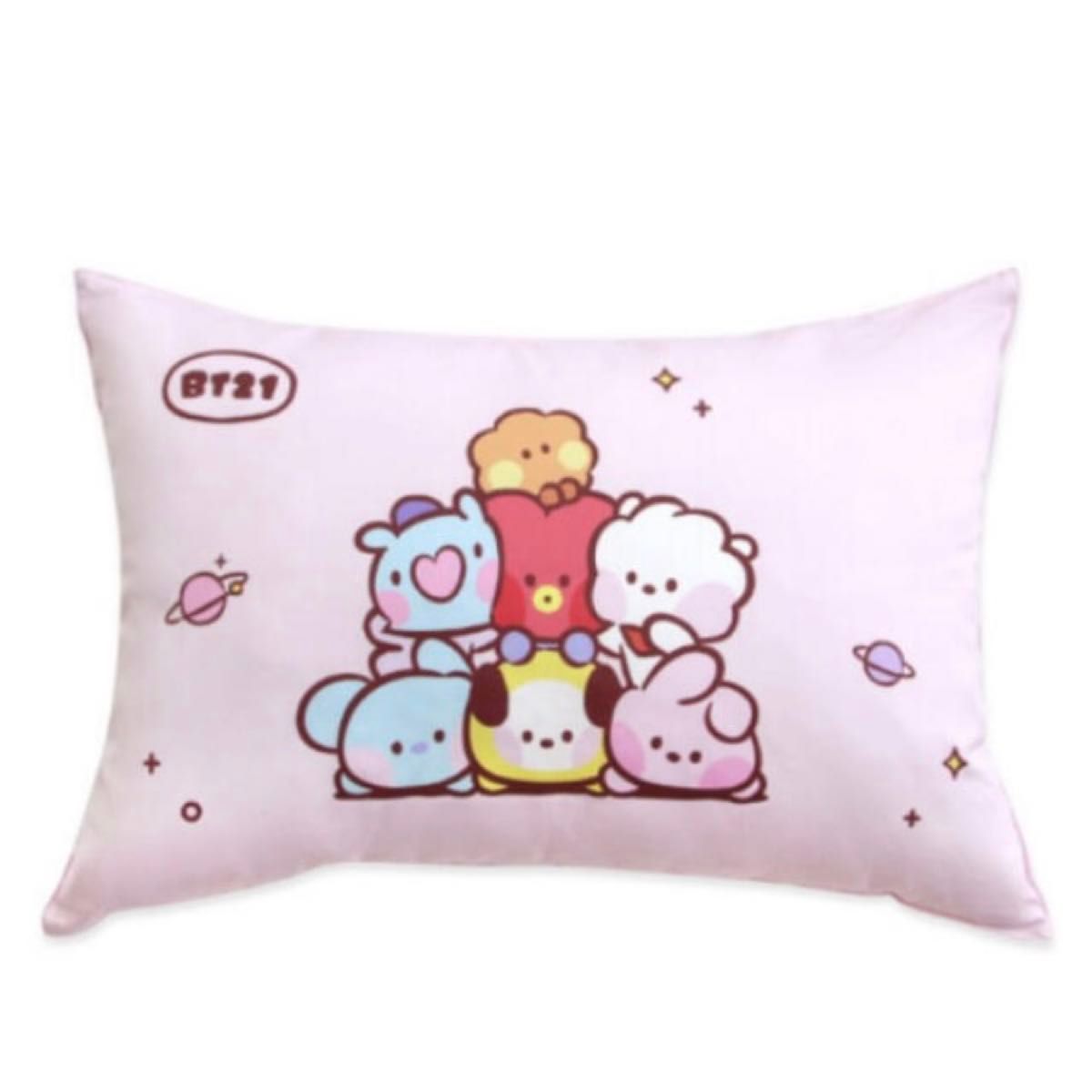 《日本未入荷》minini 枕カバー（ピンク）ナラホームデコ BT21