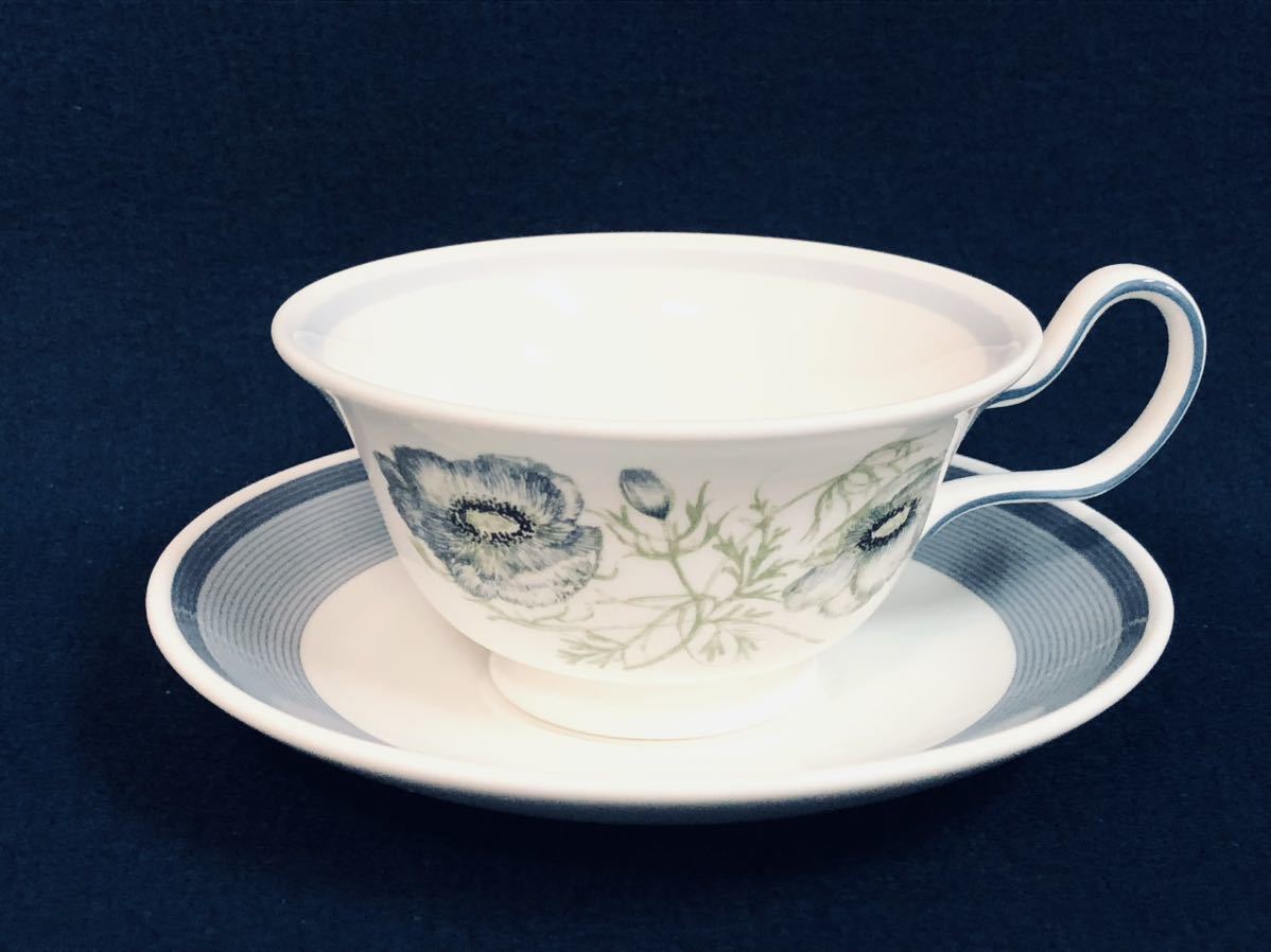 WEDGWOOD GLENMIST グレンミスト カップ ソーサー ティーポット ケーキ皿 ウェッジウッド 中古 保管品 現状品_画像4