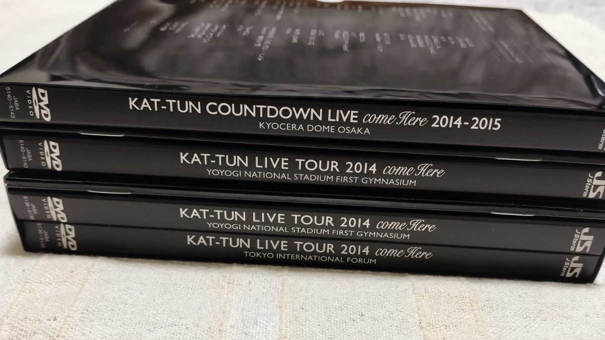 DVD KAT-TUN LIVE TOUR 2014 come Here 初回限定盤1 初回限定盤2 セット