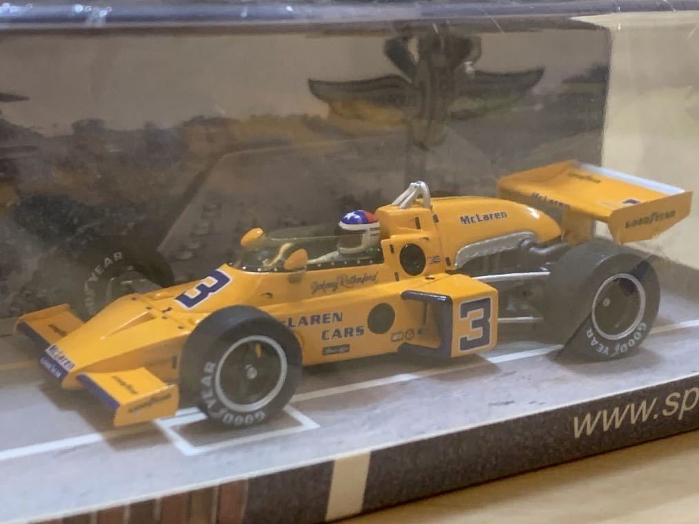 【新品：未開封】スパーク 1/43 マクラーレン M16C No.3 1974年 インディ500 優勝車 / ジョニー・ラザフォード [43IN74]の画像2