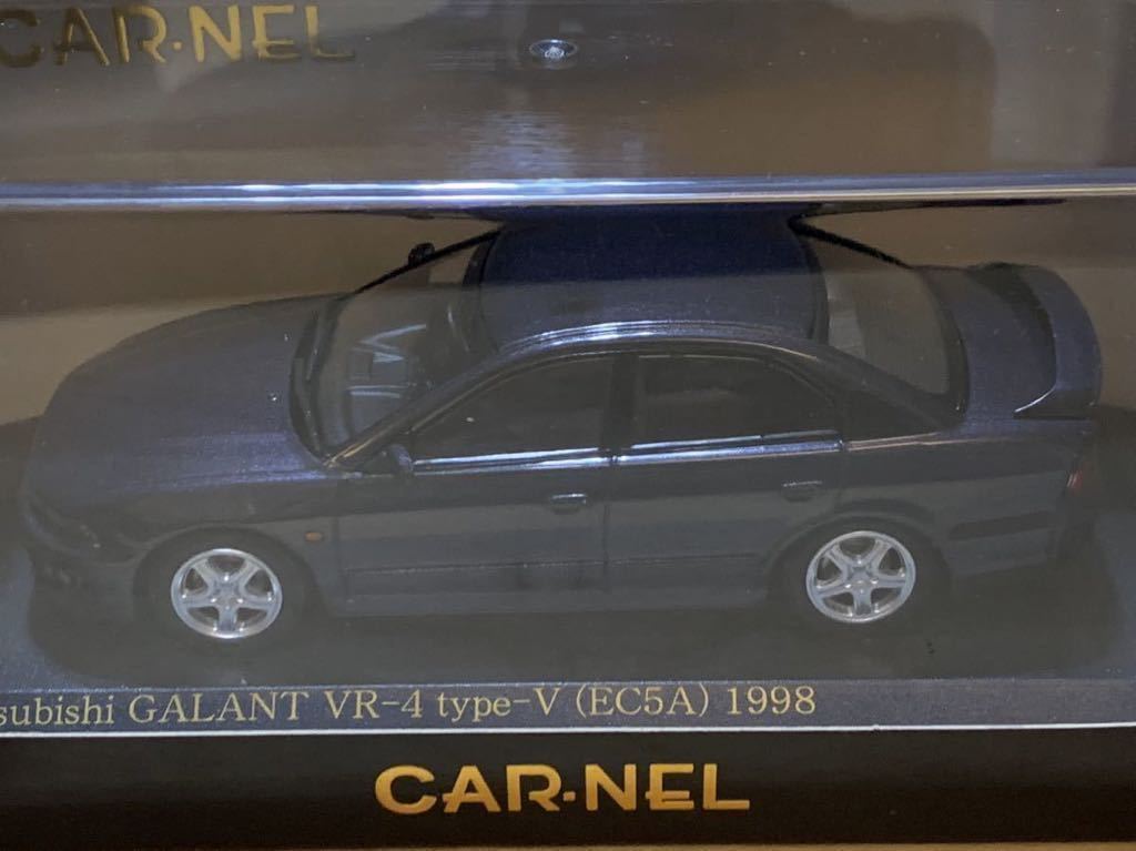 【新品：未開封】CAR-NEL カーネル 1/43 三菱 ギャラン VR-4 タイプ V (EC5A) 1998年 [トリガー・モーブ]_画像4