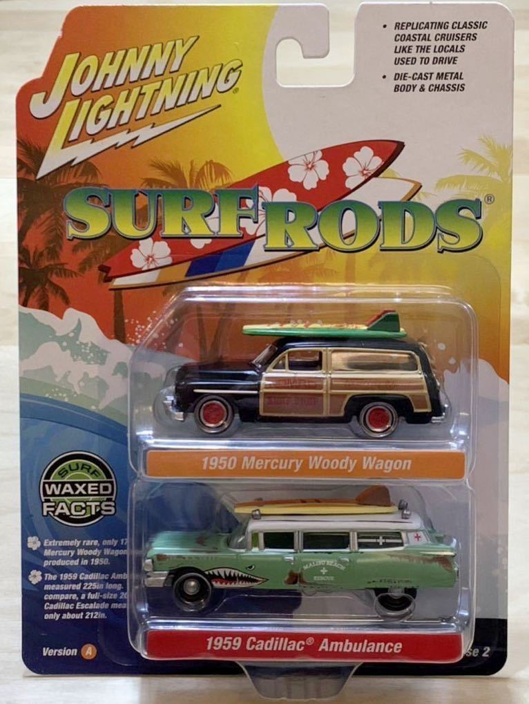 [ new goods : unopened ] Johnny Lightning 1950 year Mercury woody Wagon & 1959 year Cadillac Anne byu Ran s[2 pcs. set ]