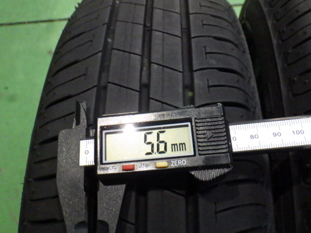 BRIDGESTONE ECOPIA EP150 155/65R14 75S タイヤ2本 5.6mm 22年 【管理番号 9301 RB8-601】中古【小物】の画像8