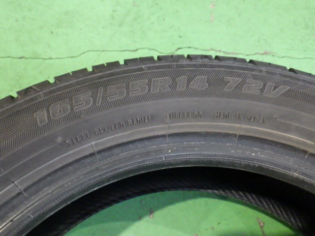 Maxrun Efficia 165/55R14 72V タイヤ2本 5.1mm 21年 【管理番号 9023 RB9-201】中古【小物】_画像3