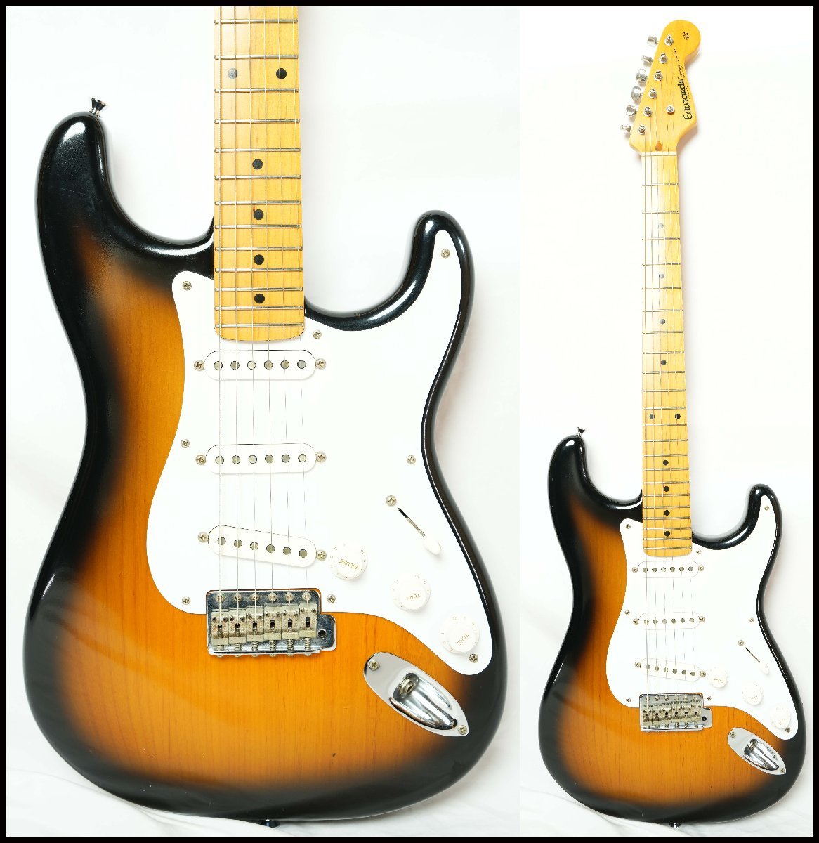 ★EDWARDS by ESP★E-SE-100M/LT 2Tone Sunburst ラッカー塗装 Seymour Duncanピックアップ搭載 ストラトキャスター 状態良好 エドワーズ★_画像1