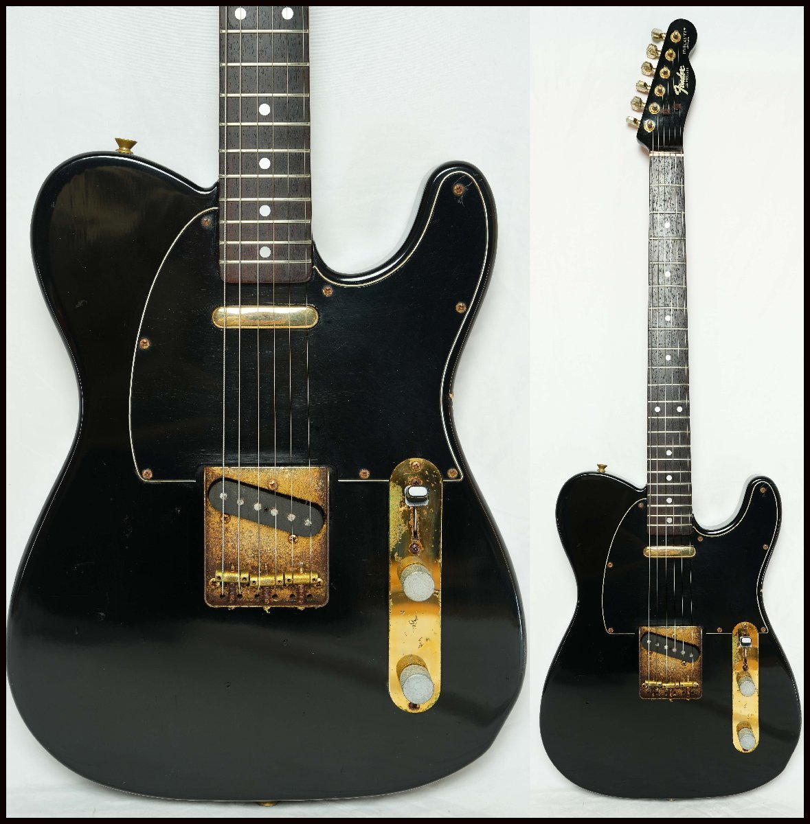 ★Fender Japan★TLG80-60 TELECASTER ALL BLACK テレキャスター Eシリアル 1984~1987年製 フジゲン製★_画像1