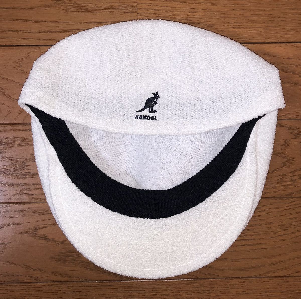 美品 KANGOL Bermuda 504 K3075ST M カンゴール バミューダ ハンチングキャップ ハンチング帽 ベレー帽 ホワイト 白 Ｍ 男女兼用の画像4