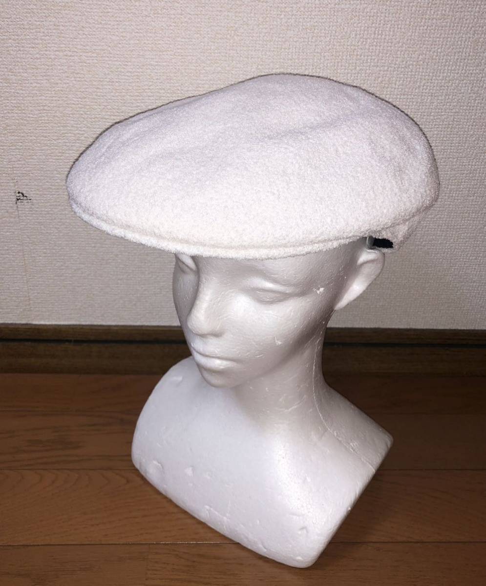 美品 KANGOL Bermuda 504 K3075ST M カンゴール バミューダ ハンチングキャップ ハンチング帽 ベレー帽 ホワイト 白 Ｍ 男女兼用の画像2