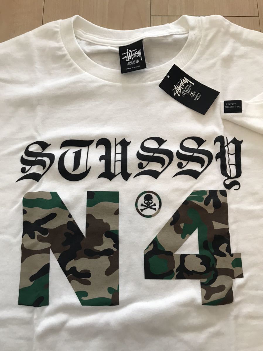 ★送料込★希少★ mastermind JAPAN STUSSY 限定 コラボ CAMO NO4 マスターマインド ジャパン 正規品 タグ付 未使用 迷彩 カモ オールド