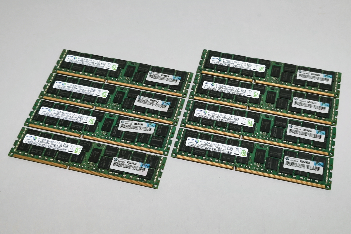 1333MHz 16GB 8枚組 合計 128GB MacPro用メモリー 2009 2010 2012モデル用 240pin DDR3 10600R RDIMM ECC 動作確認済 #0130A_画像1