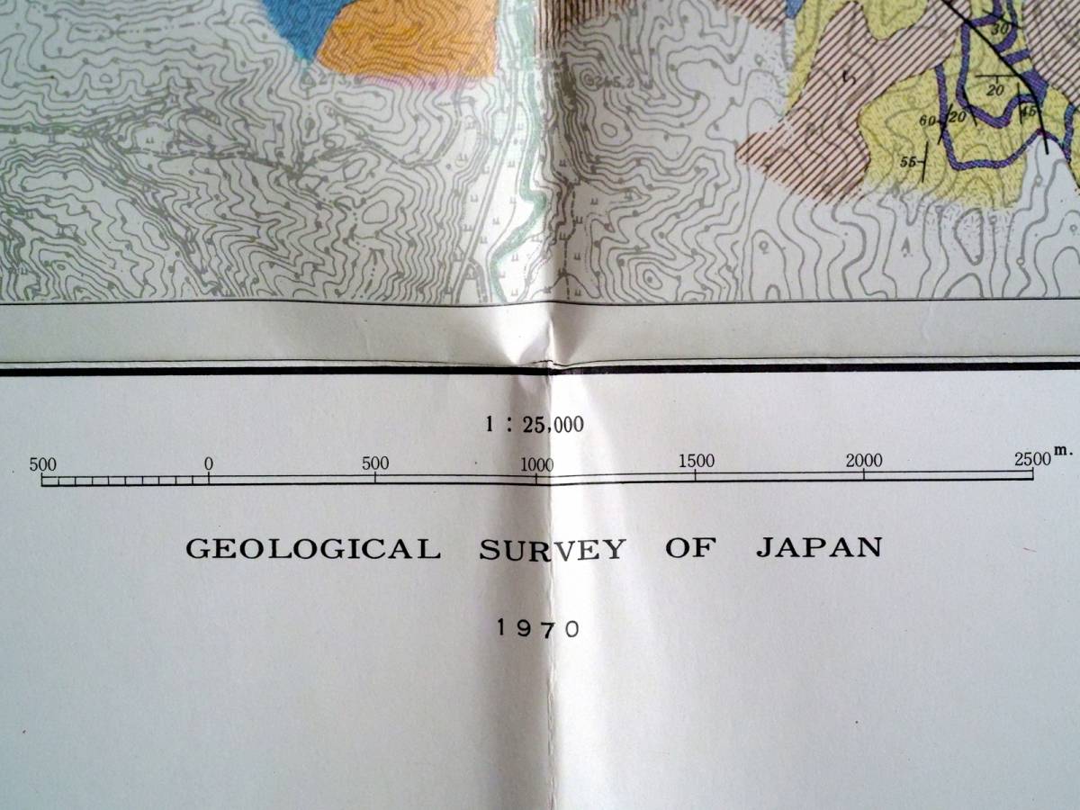 ■日本油田・ガス田図９　七谷　地質調査所　1970年　新潟県_2万5千分の1
