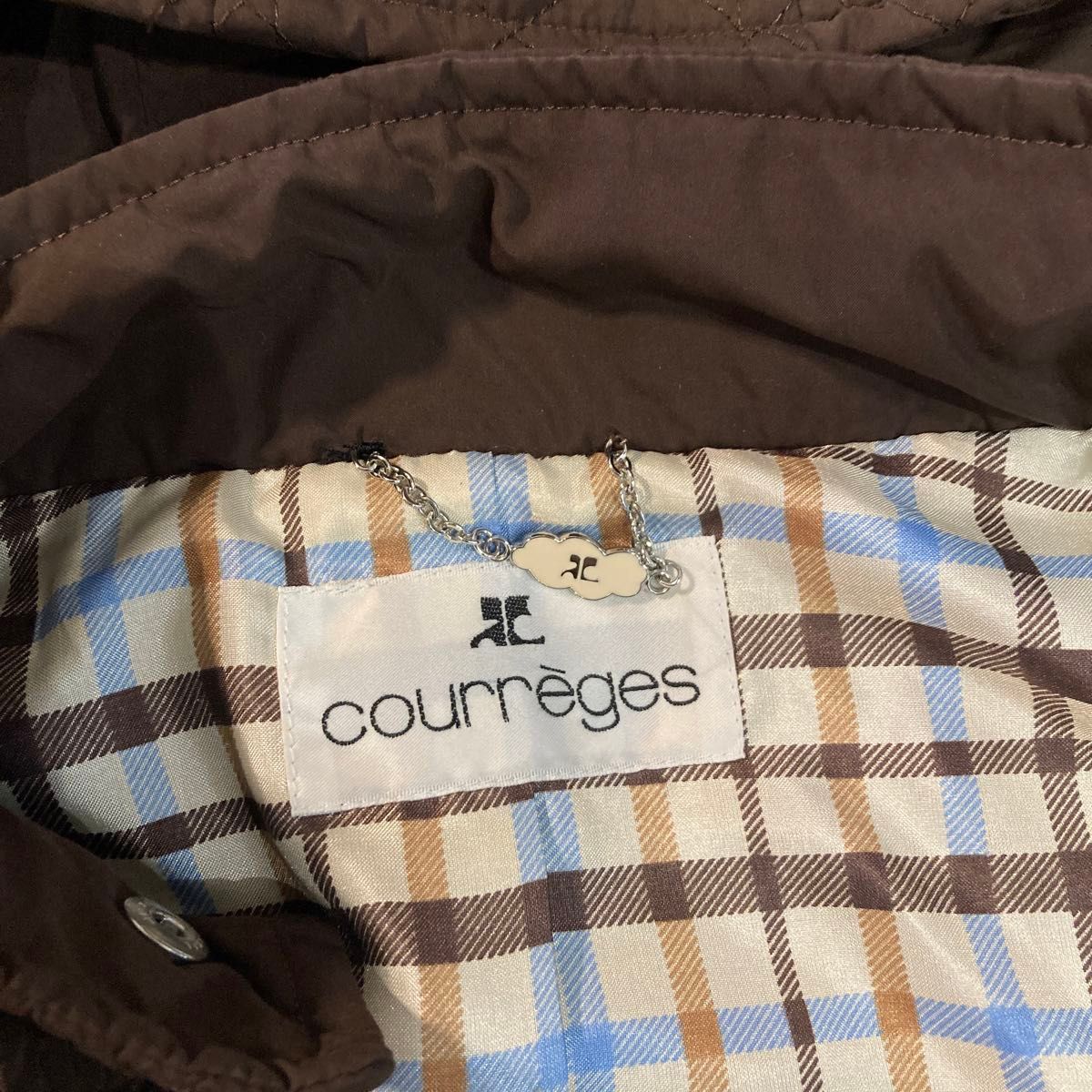 【美品】courreges クレージュ キルティング ミドル コート ジャケット