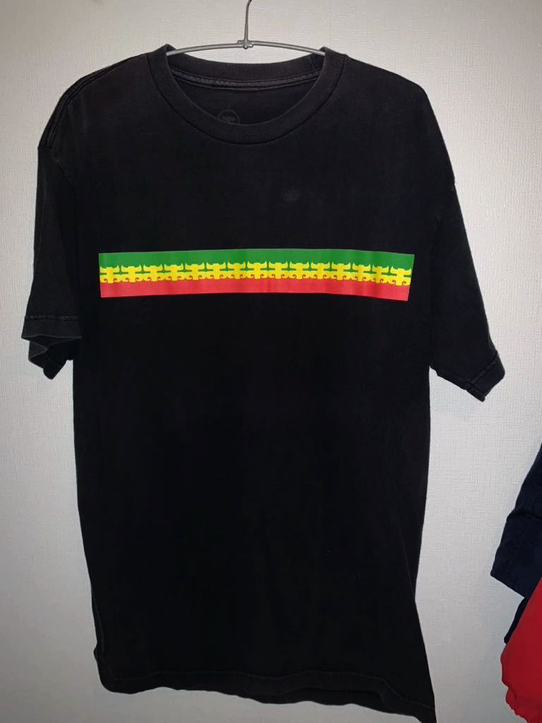 ipath I-PATH アイパス 90's Lサイズ ヴィンテージ sk8 スケート スケボー Tee 古着 Tシャツ Black 希少 ラスタ RASTA _画像1