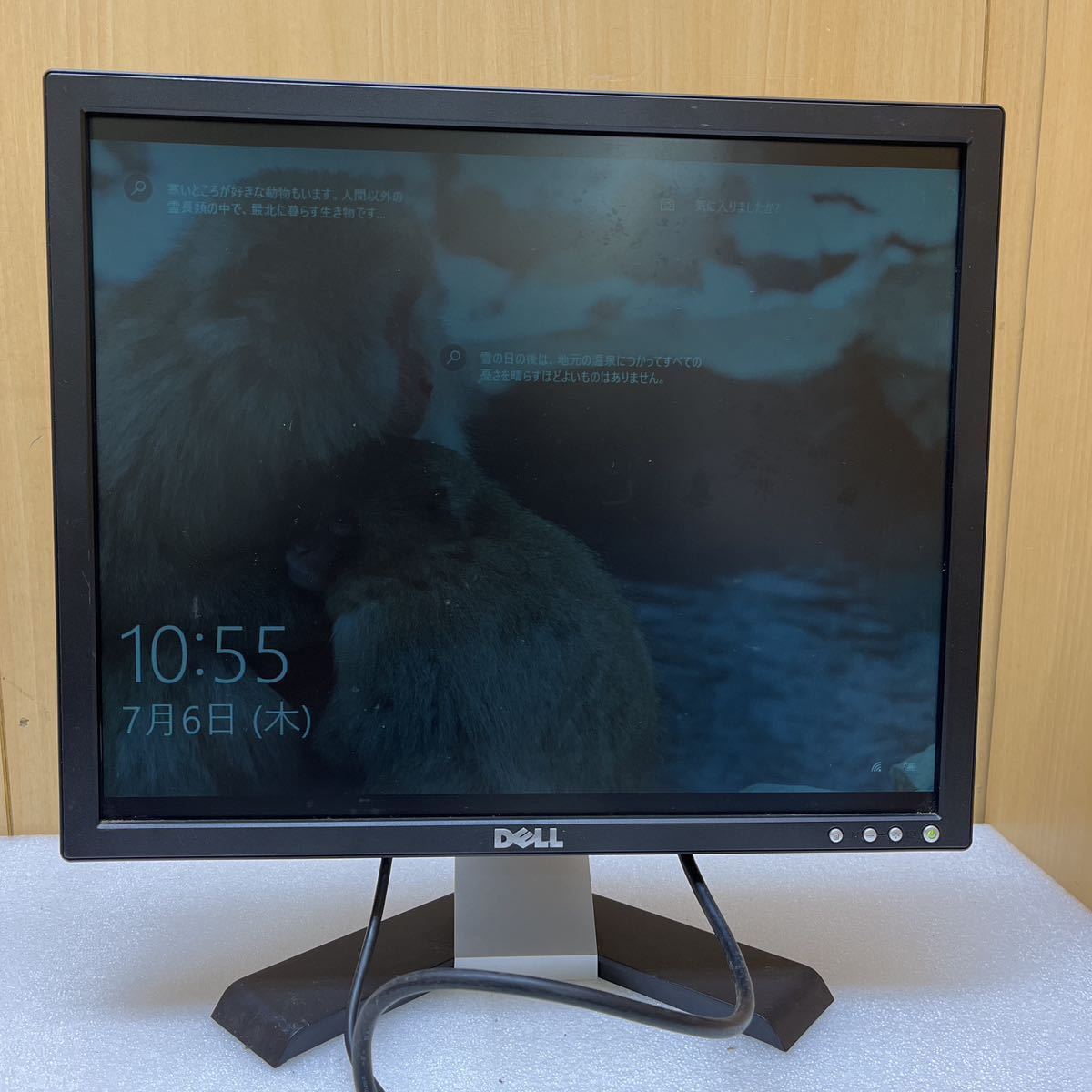 YK4613 DELL 19 -inch display [ liquid crystal monitor E198FPb] electrification verification settled present condition goods 0706