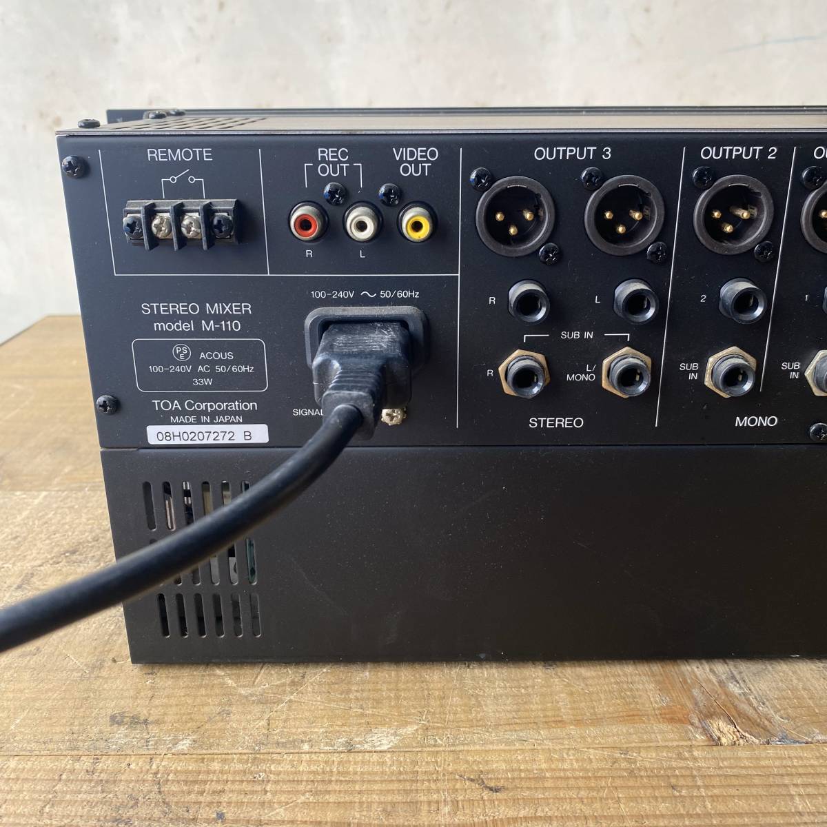 Ra149　TOA STEREO MIXER model M-110　中古品_画像7