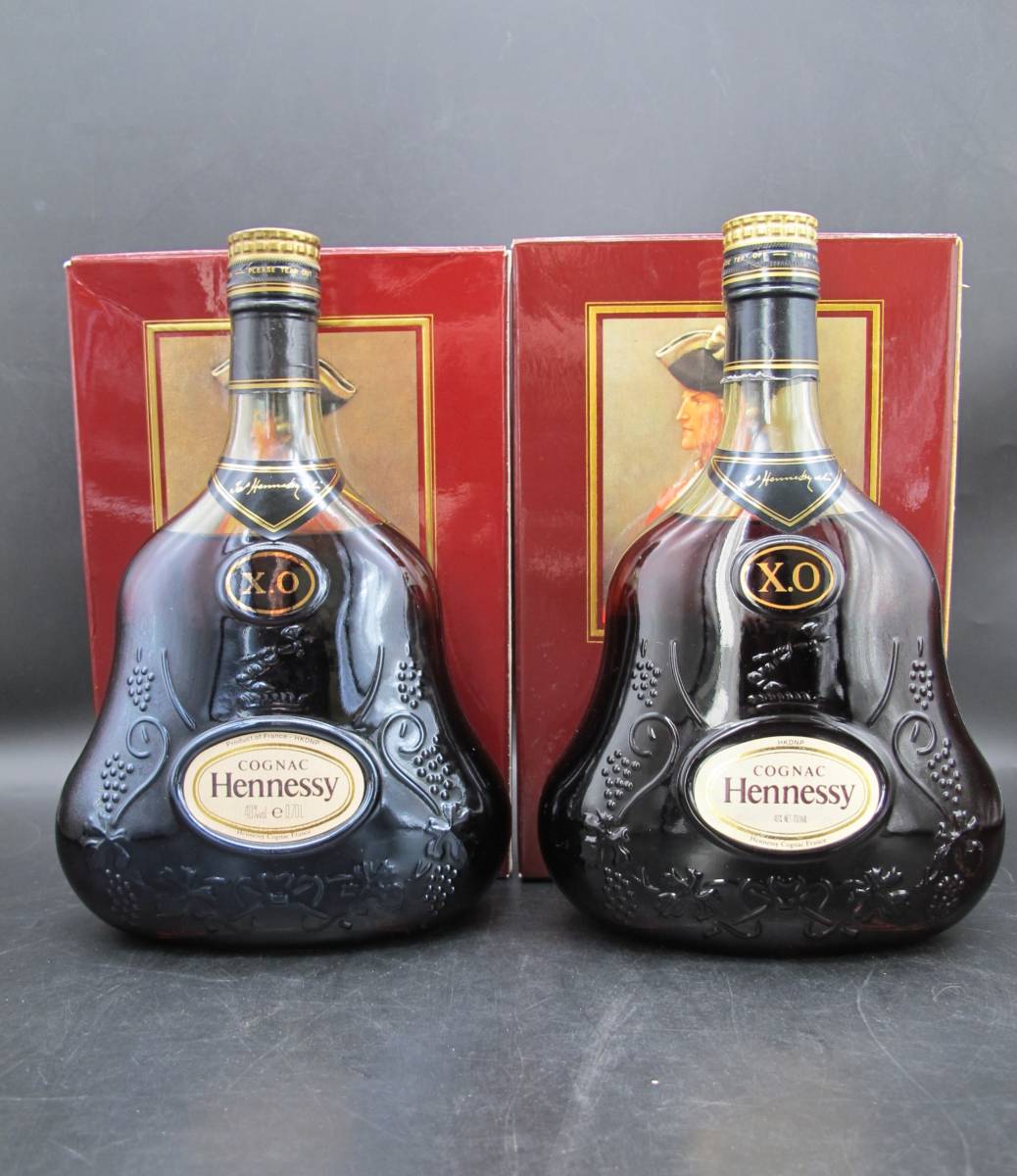 JAs HENNESSY ジャズ ヘネシー XO 金キャップ コニャック 700ml 40％【未開栓品】ブランデー 古酒 2本セット_画像1