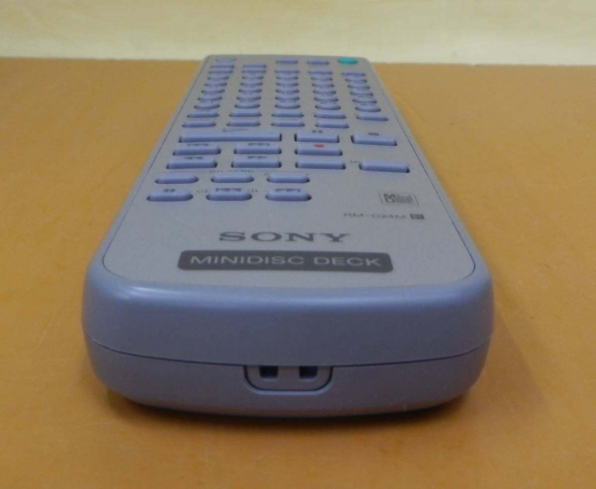 ☆3103 SONY ソニー MDデッキ リモコン RM-D24M MDS-PC1用リモコン ジャンク品_画像9