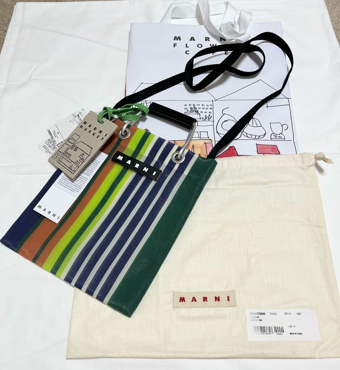 MARNI FLOWER CAFE マルニフラワーカフェ ショルダーバッグ 新品！未使用！ サコッシュ スマホポーチ