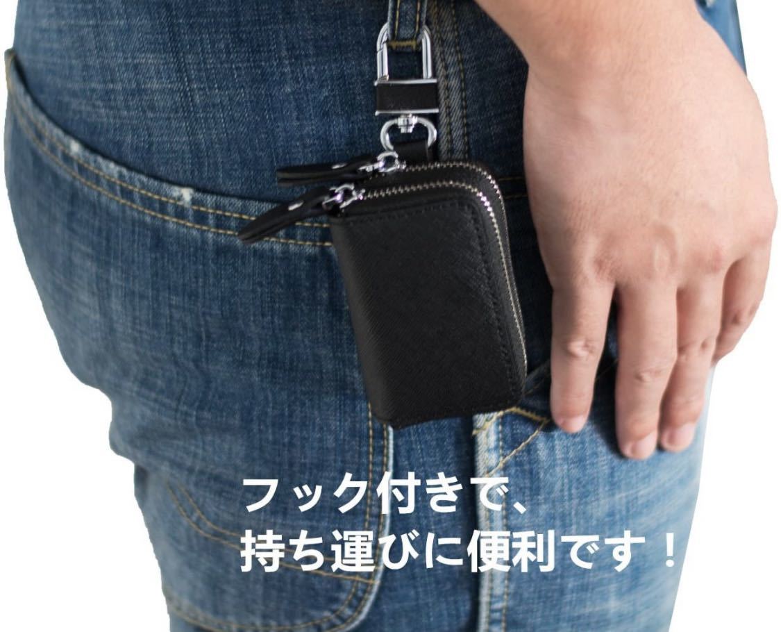  key case men's lady's smart key case leather double fastener 