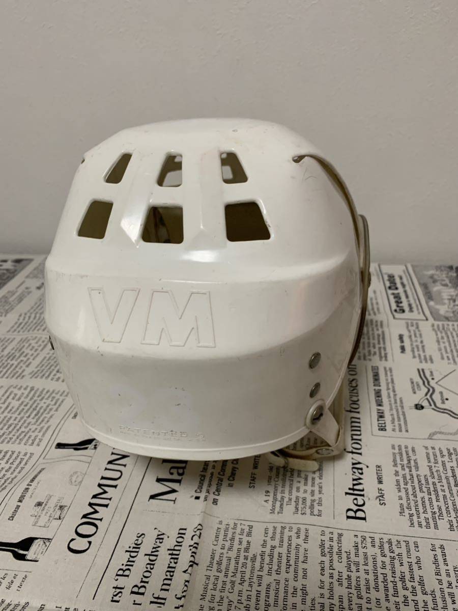 ◆アイスホッケー練習用 ヘルメット　ＪＯ ＦＡ製　フェイスガード加工取付　レトロ　フリーサイズ_画像2
