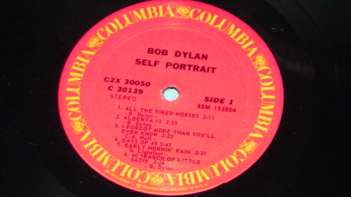 【LP】BOB DYLAN / SELF PORTRAIT　　US盤_画像3
