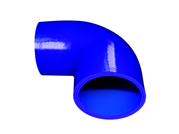 シリコンホース TOYOKING エルボ 90度 異径 内径Φ102→127mm 青色 ロゴマーク無し 各種 工業用ホース 汎用品_画像1
