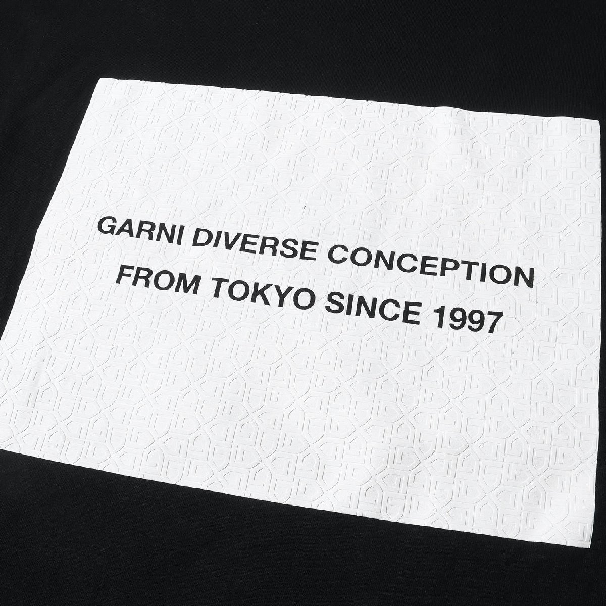 GARNI ガルニ Tシャツ サイズ:L グラフィックプリント ロングスリーブ Tシャツ ブラック 黒 トップス カットソー 長袖 ブランド_画像4