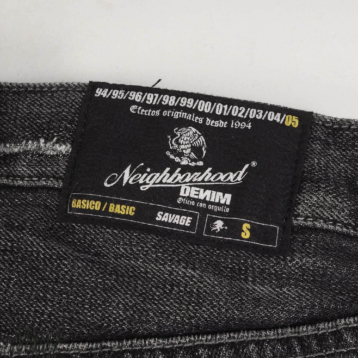 NEIGHBORHOOD Neighborhood pants size :S 05SS crack Savage Basic Denim pants CRACK SAVAGE BASIC black black 
